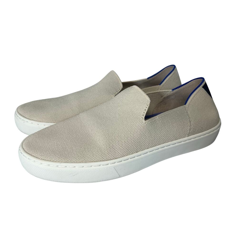 Rothy’s The Original Slip On Sneaker Sand Beige Size 7.5 EUC